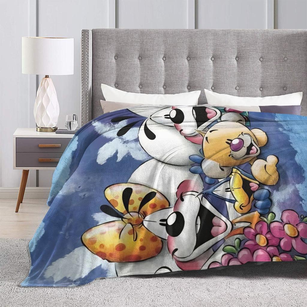 Cute Diddl Blanket Quality Warm Soft Throw Blanket Winter Child Living Room Pattern Bedspread