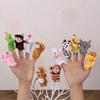 Cartoon Plush Finger Puppets, Animal/People/Sea/Christmas/Fruit Finger Toys, Educational Interactive Storytelling Toy for Kids
