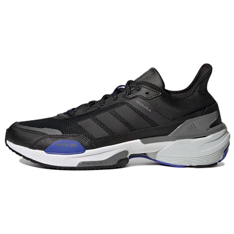 Adidas Mts Comfortable Trendy Non-Slip Wear-Resistant Low-Top Marathon Running Shoes Unisex Sneakers Black Blue HQ6109