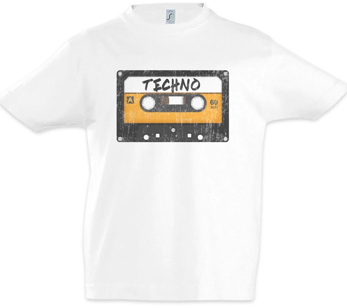 Tape Techno Kids Boys T-Shirt Cassette Techno MC DJ Wave Electro Synthesizer- 150