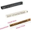 Mollytek 10 Sets Price Display Cube Adjustable Price Tag for Jewelry Price Display Counter Stand Number Letter Dollar Price Block Kit for Retail Shop