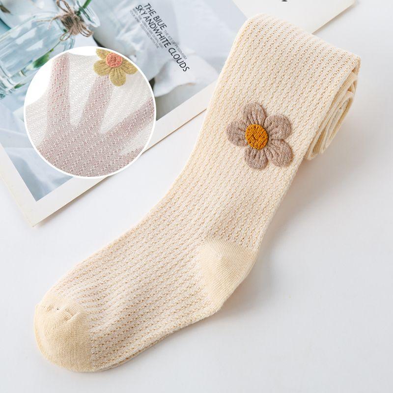 Girls' Pantyhose Mesh Tights White Stockings Baby One-piece Socks Children's Leggings