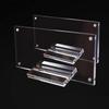 2/4Pack Bill Holder Display Photo Frame Double-Sided Transparent Magnetic Display Stand for Office Home Salon Business Organizer