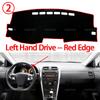 For Toyota Corolla E140 2007 2008 2009 2010-2013 Accessories Dash Board Sunshade Carpet Dashboard Cover Protective Pad