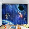 Cartoon Astronaut Gedruckte Vorhänge, Animations-Cartoon, Schlafzimmer, Wohnzimmer, Balkon, Küche, Verdunkelung, Wärmedämmung