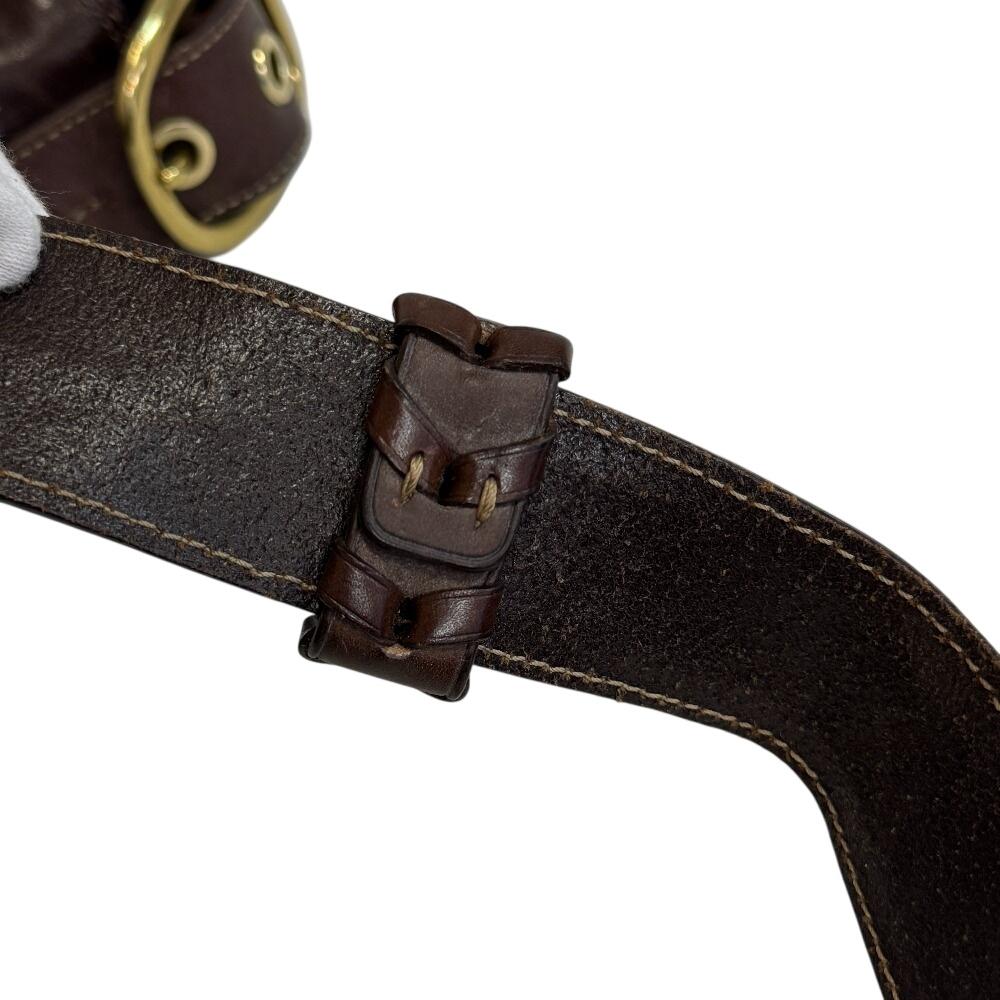 Coach 11436 Signature Canvas Shoulder Bag Brown Canvas Women Used