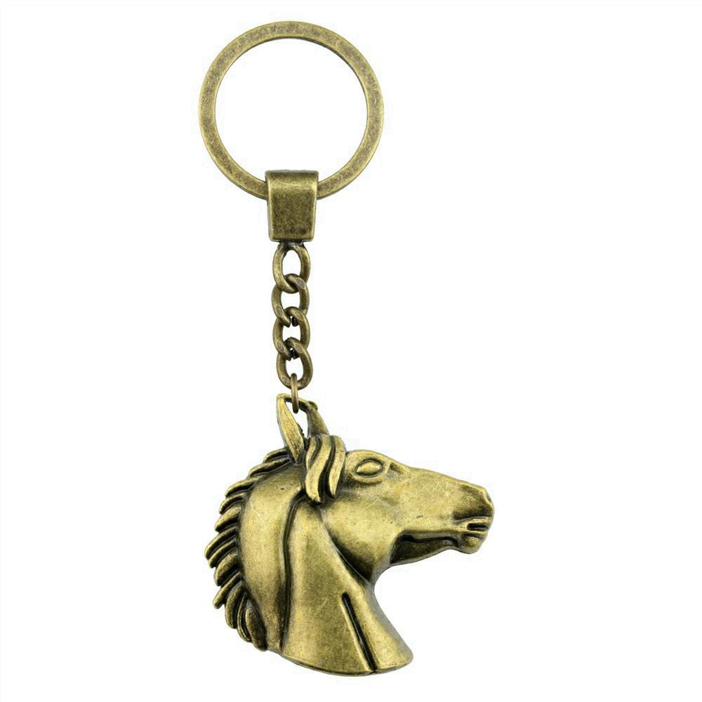 Pendentifs Porte-clés Éléphant Amoureux des Animaux Bijoux en Métal Artisanat Anneau 30mm