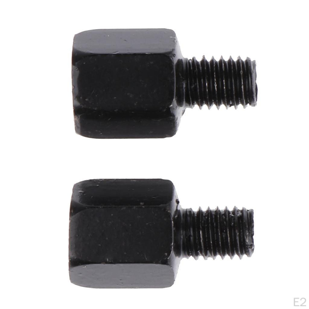 2 X LH 10mm Rh 8mm Adapter Screw Reverse Motorcycle