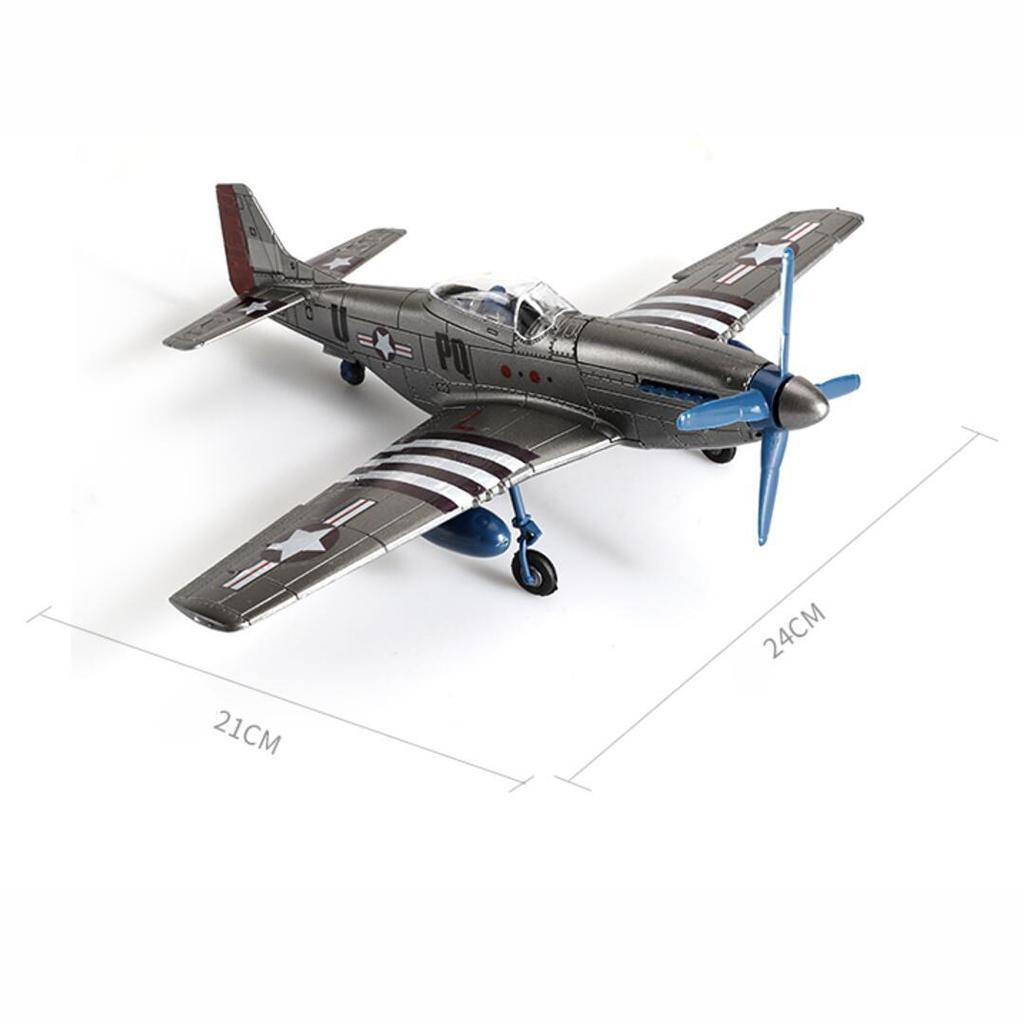 Authentic WWII P-51 Aircraft Assembly Model Kit 1 48 Scale Collectors 4D Plastic