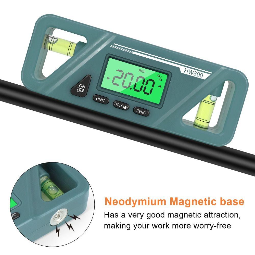 LCD Display Magnetic Goniometer Precision Digital Protractor  Construction Measurement