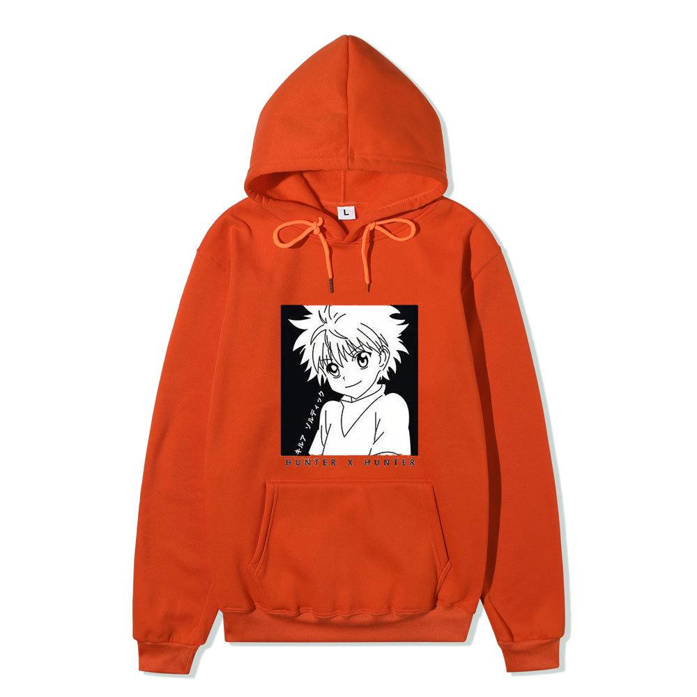 Hunter X Hunter Killua Zoldyck Japanese Anime Hoodie Sweatshirt Casual Unisex Autumn Winter Fleece Streetwear Tops