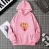 2025 Love Fire Graphic Print Hoodie Pure Cotton High Quality Loose Shoulder Hooded Sweater Trend New Fashion Sweatshirt CYXX291