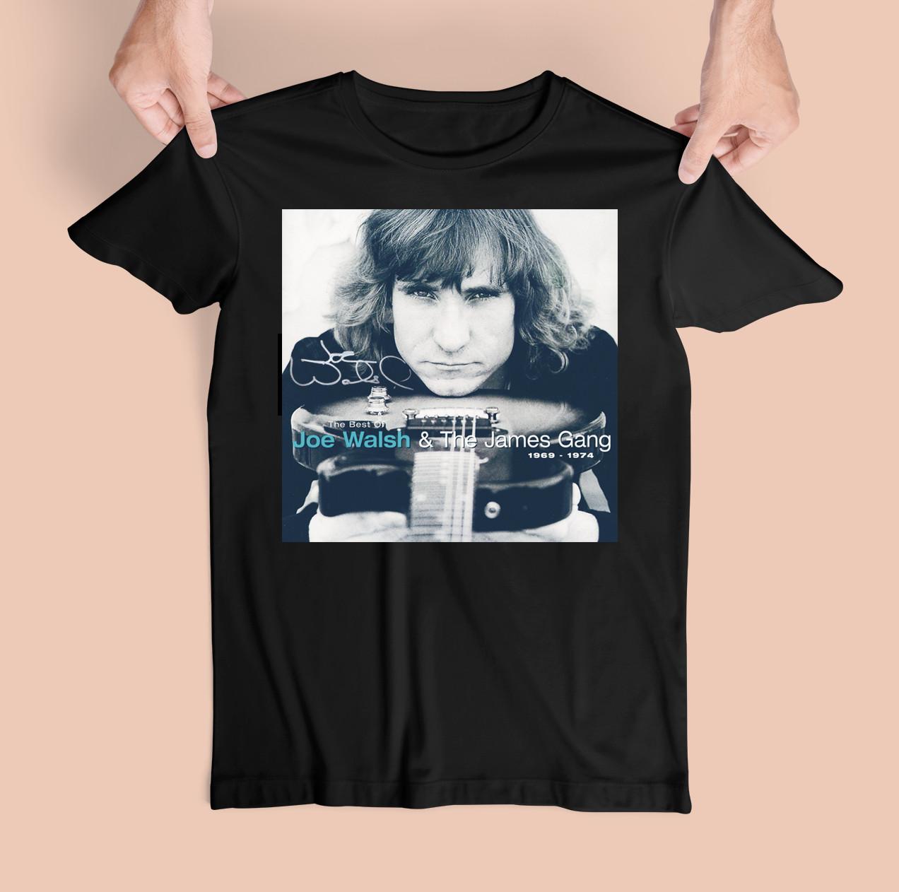 Rare Joe Walsh And The James Gang Cotton Black Unisex All Size Tee Shirt CM750 S