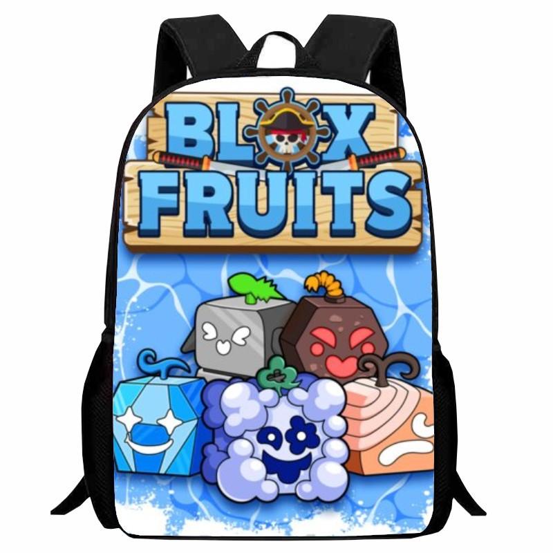Stampa Roblox Blox Fruits Zaino Scolastico Studente Cartone Animato Merchandising Gioco Zaino Ragazzi Ragazze
