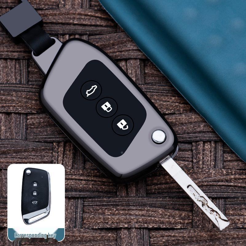 Metallschlüsselhülle für New Baojun RS5, RC6, RM5, RS3 - Schutzhülle mit Schnalle