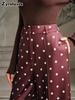 Wide Leg Pants for Women - Dot Casual High Waist Trousers