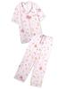 Shirt Long Cut Pants SET SHCO262110 PNK F [Snidel Home] [Set Item] [Tweety] Open-collar & Women's