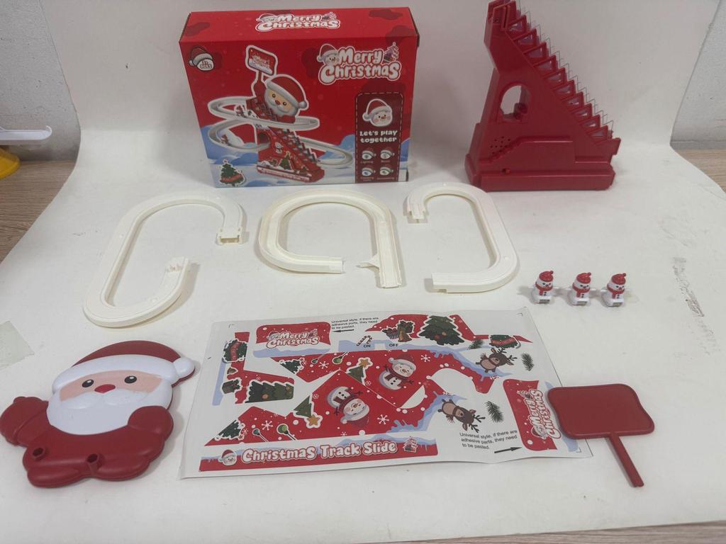 Işıklı ve Müzikli Kendin Yap Noel Baba Merdiven Tırmanma - Şenlikli Noel Hediyesi