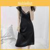 Womens Pure Desire Ice Silk Sleep Dress With V Neck And Thin Fabric For Lounge