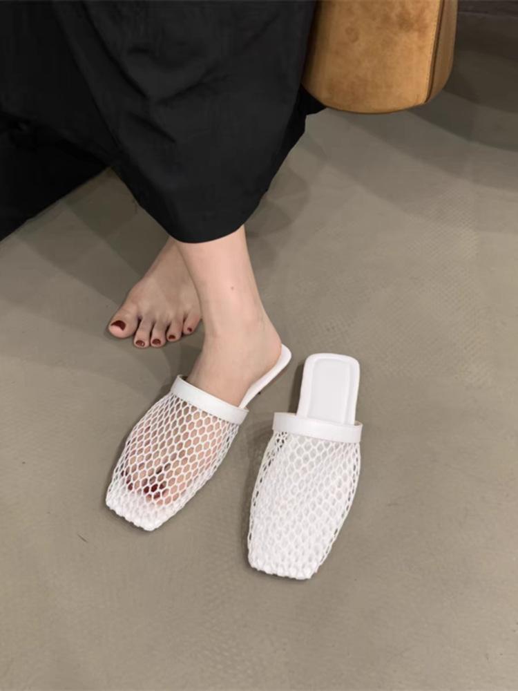 

Обувь Женские низкие тапочки Римские тапочки на высоком каблуке из ткани и резины Женские тапочки Низкие римские тапочки из ткани и каблука-копыто 39 белый