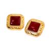 Geometric Elegant Earrings Stainless Steel Texture Ear Jewelry Fashion Square Ear Pin Suitable for Daily and Party Use