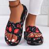 Platform Slippers Autumn and Summer Home Couple Non-slip Bottom Wear-resistant Sweat-absorbing Soft Bottom Slippers