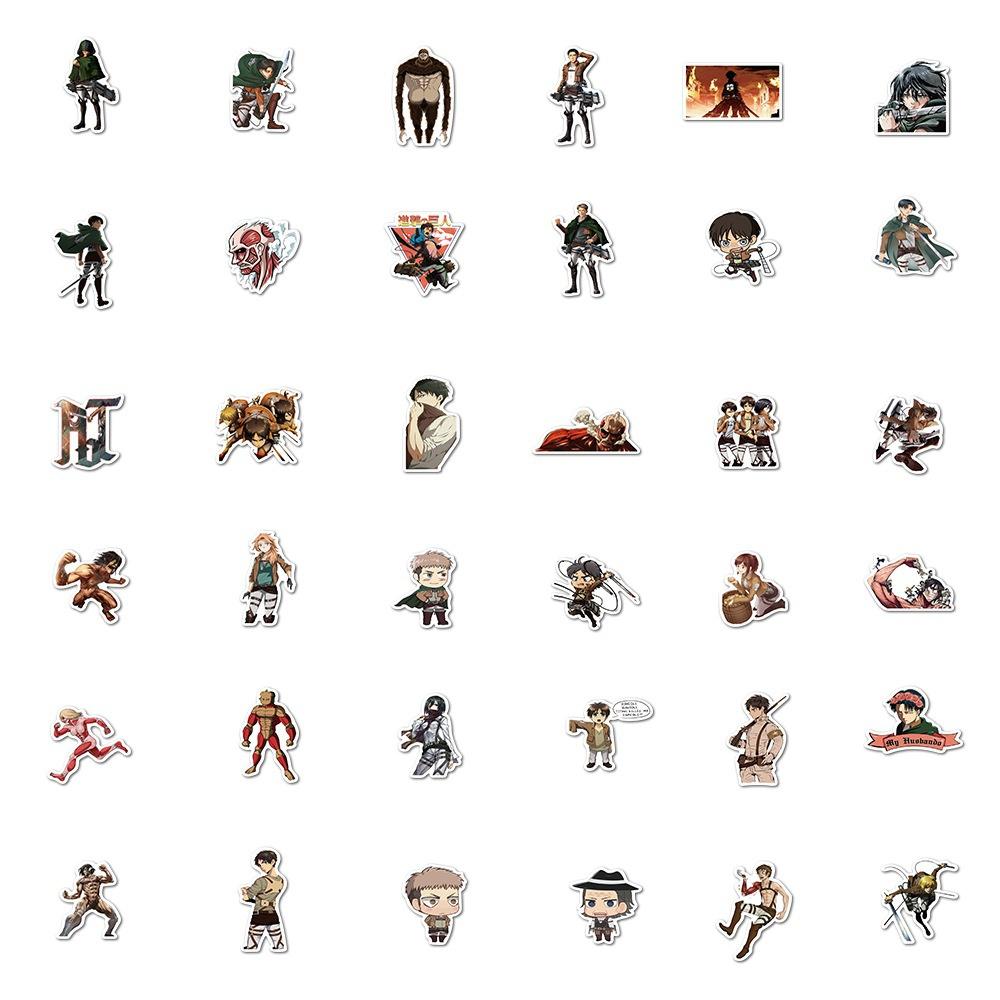 1050Pcs Japanese Anime Attack on Titan stickers Graffiti for DIY Luggage Laptop Skateboard Motorcycle Bicycle Stickers