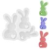 3D Easter Rabbit Bunny Silicone Mold, Silicone Moulds Easter Diy Rabbit, Easter Casting Moulds, Spring Silicone Mould