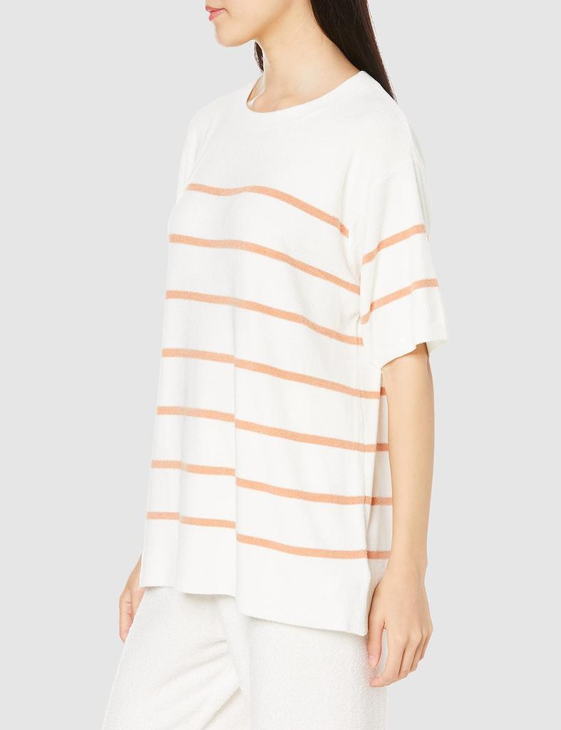 Gelato Pique Smoothy Lite Naval Border Pullover PWNT212039 ORG F Women's