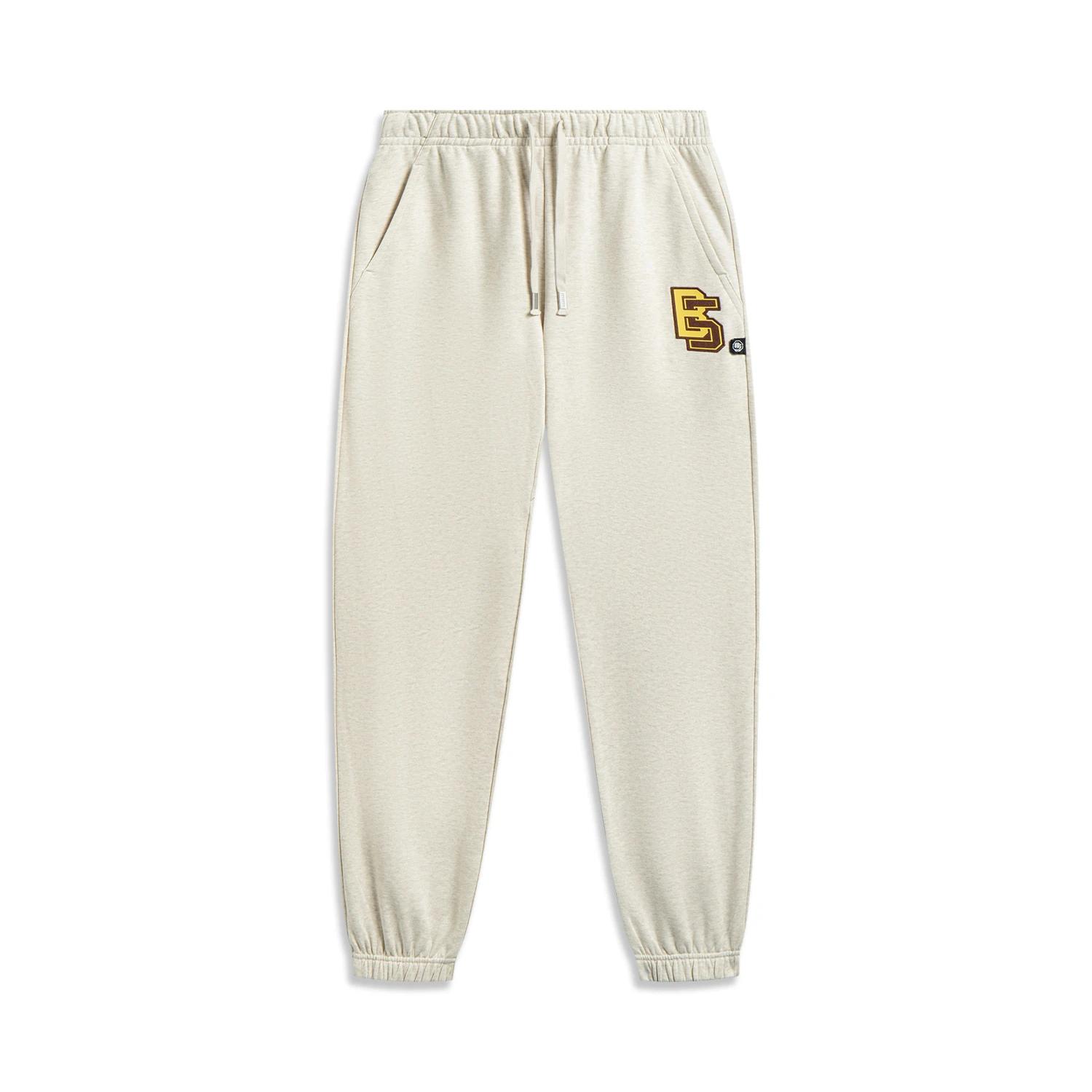 

Li-Ning Badfive Mid-Rise Drawstring Versatile Letter Fashion Casual Pants Men bottoms AKLW105-1 XL