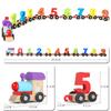Wooden Educational Assembly Train and Blocks for Kids