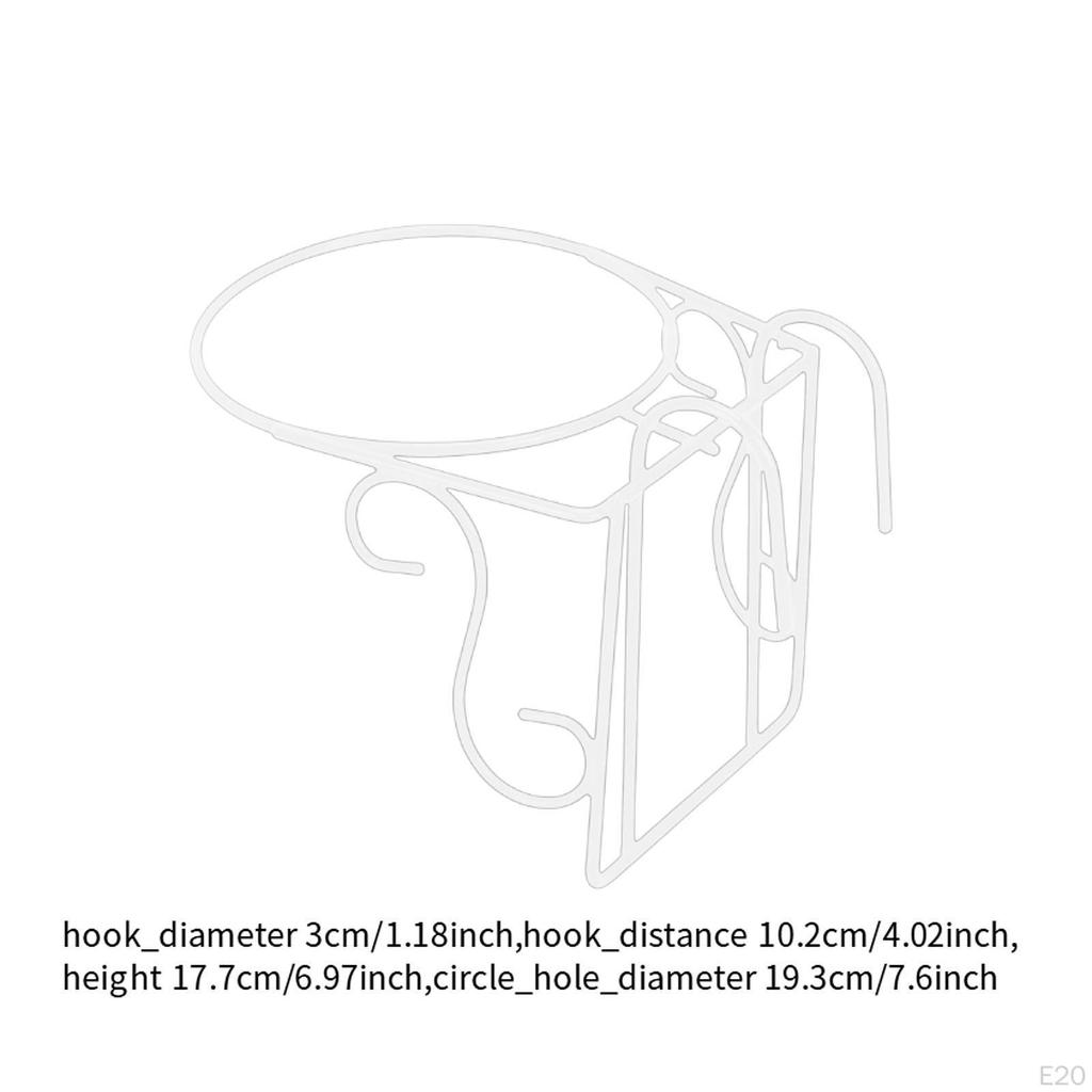 Railing Flower Pot Hanging Basket Planter Iron Art,Multipurpose,Potted Display Rack