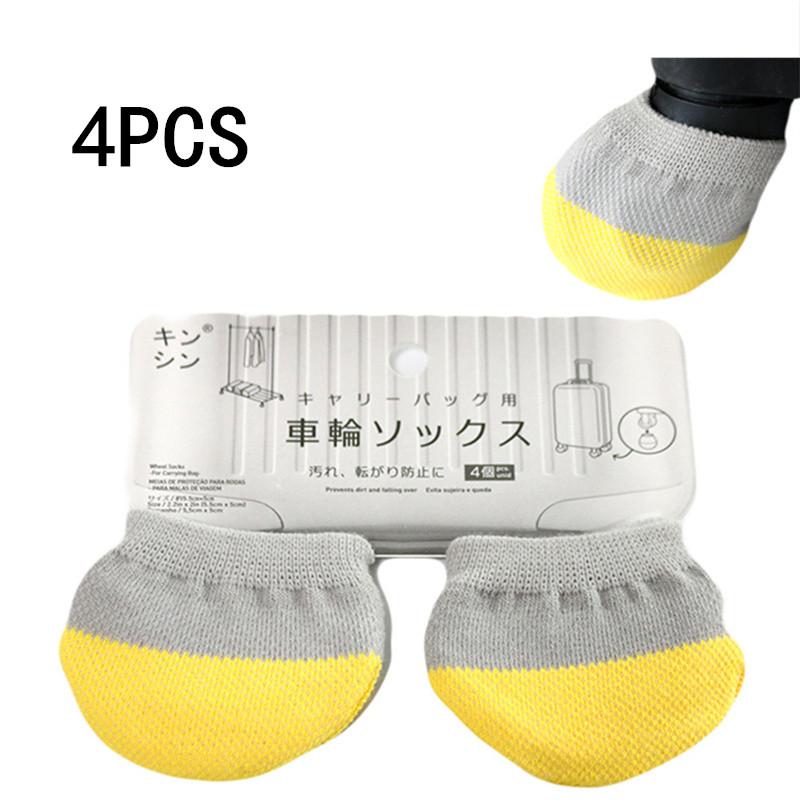 

4PCS Luggage Wheel Cover Multi Purpose Knit Wheel Cover For Luggage Wheels Round Door Handles Office Chair Wheels Dustproof