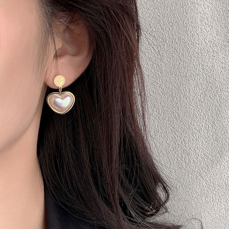2024 Love Pendant Gold Necklace Earings Women Accessories Jewelry Set