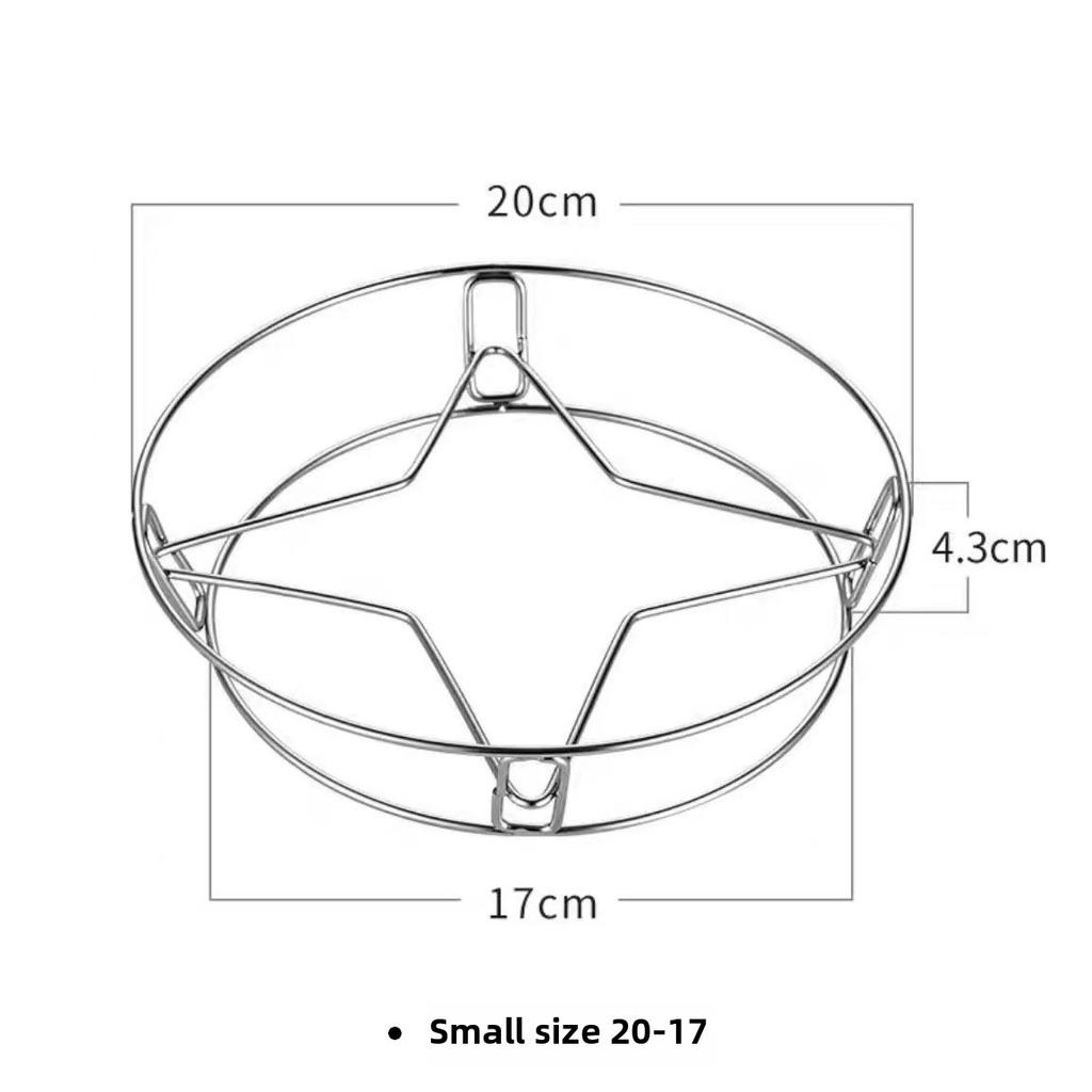 Thickened Double-layer Heat Insulation Anti-scald Waterproof Steamer Basket Vegetable Rack Steamer Kitchen Stainless Steel Steamer Rack