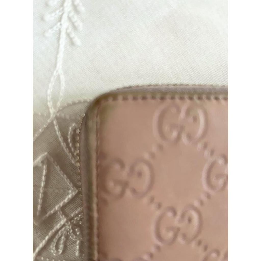 Used GUCCI Gucci Long Wallet Guccissima Wallet Pink With Box Micro Guccissima