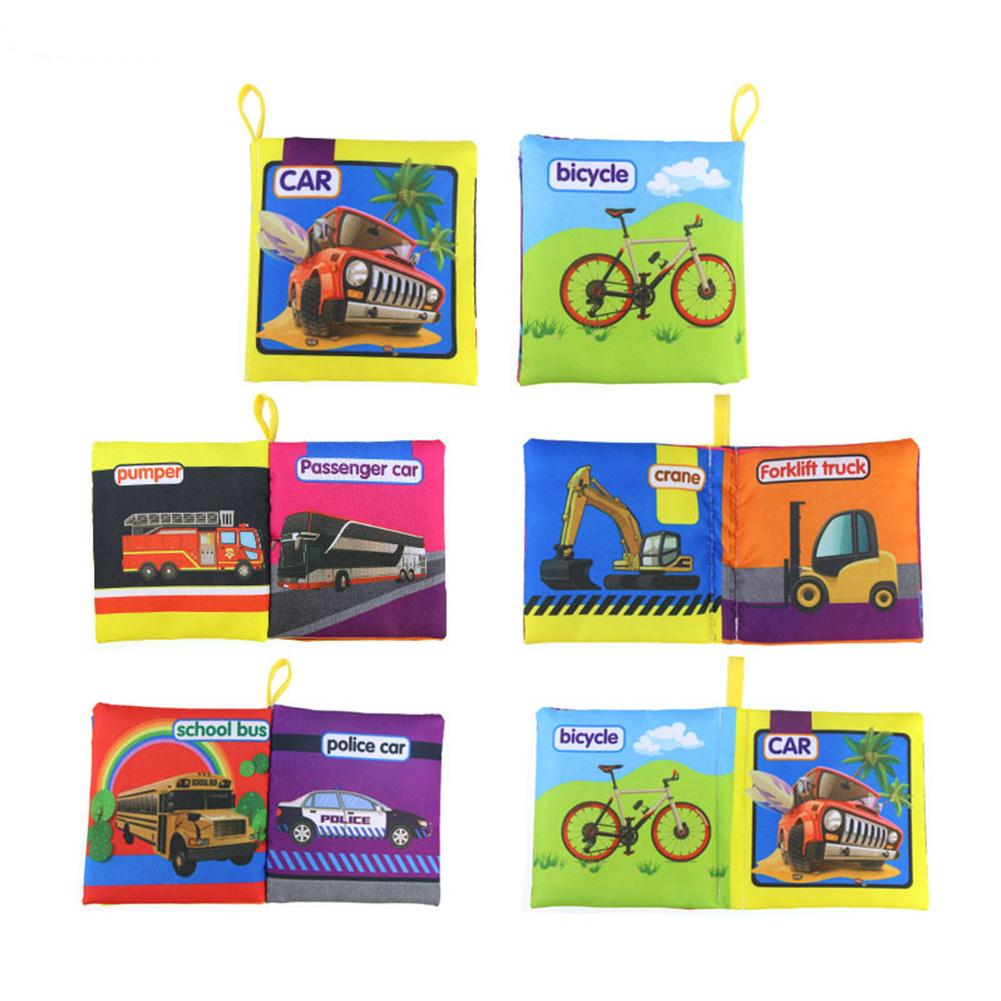Early Education Toy English Palm Book Animal Digital Shape Recognition Green Cloth Book Gift