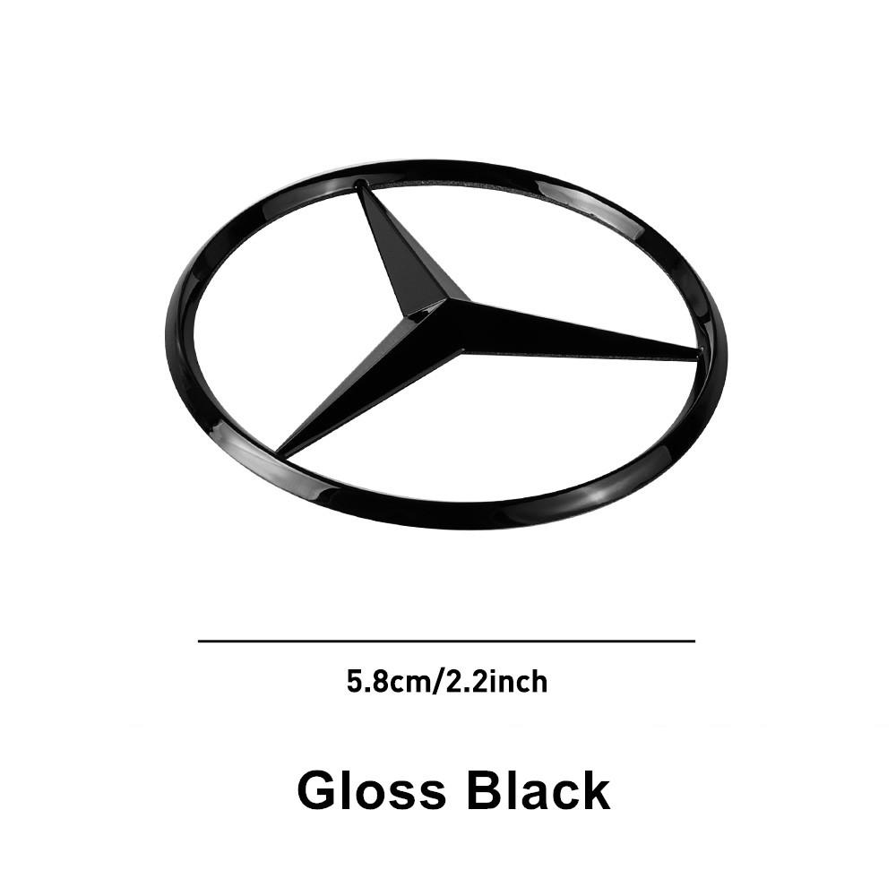 SUG2   Car Interior Steering Wheel Hollow Badge Logo Decor Accessories For Mercedes Benz C180 C200 C260 C300 W108 W124 W126