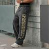 DRIPX American Style Trendy Sports Pants Gym Fitness Loose Straight Leg Printed Casual Sports Wear