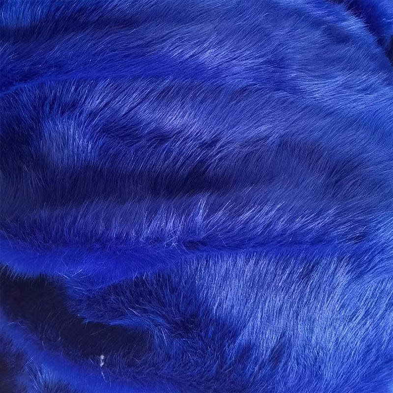 

20x50 см Швейний матеріал Килим Печворк DIY Штучне хутро Тканина Косплей Плюшеві ляльки ручної роботи Лічильник для виготовлення іграшок королівський синій колір