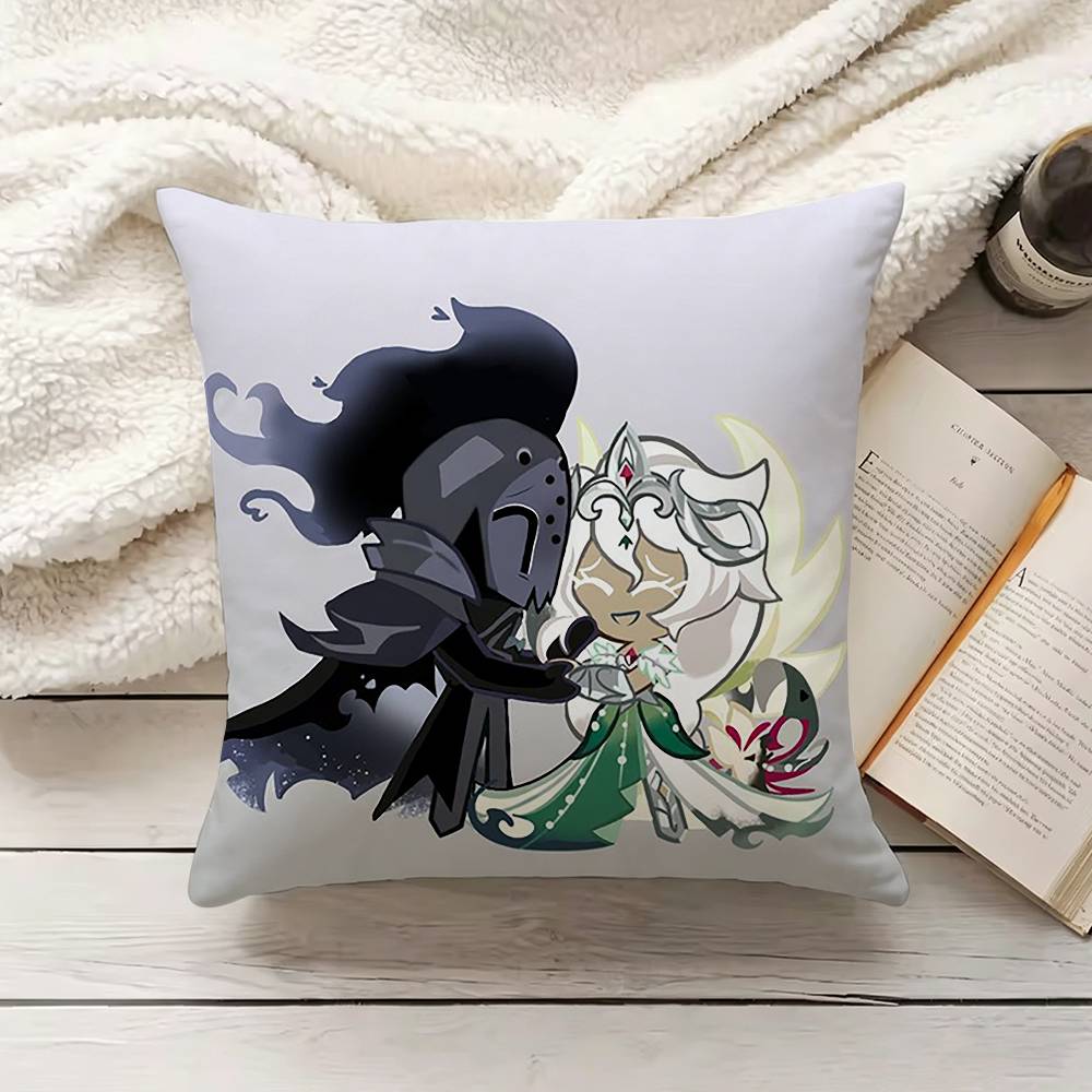 WWhite Lily Cookie SSilent Salt Cookie Pillow Cover Sofa Cushion Cover Home Room Decoration Children Gift