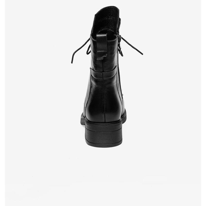 Classic Ankle Boots Spring Womens Shoes Low Heel Boots Women Winter Booties