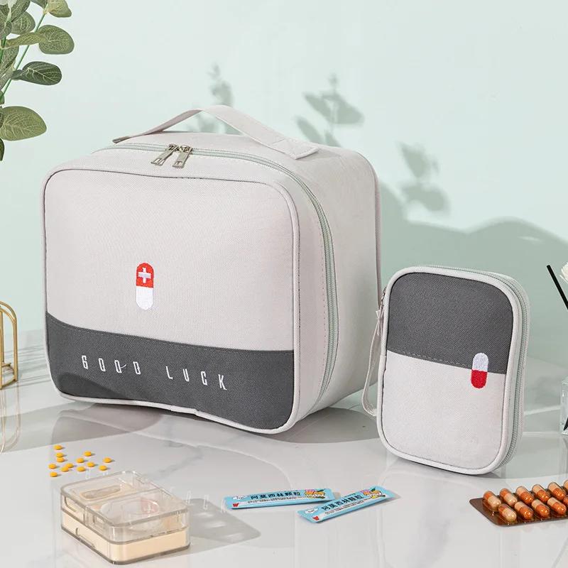 

2 шт. пустых сумок для первой помощи, водонепроницаемый органайзер для медицинских принадлежностей, сумка для неотложной медицины, портативный набор для дома, путешествий, кемпинга