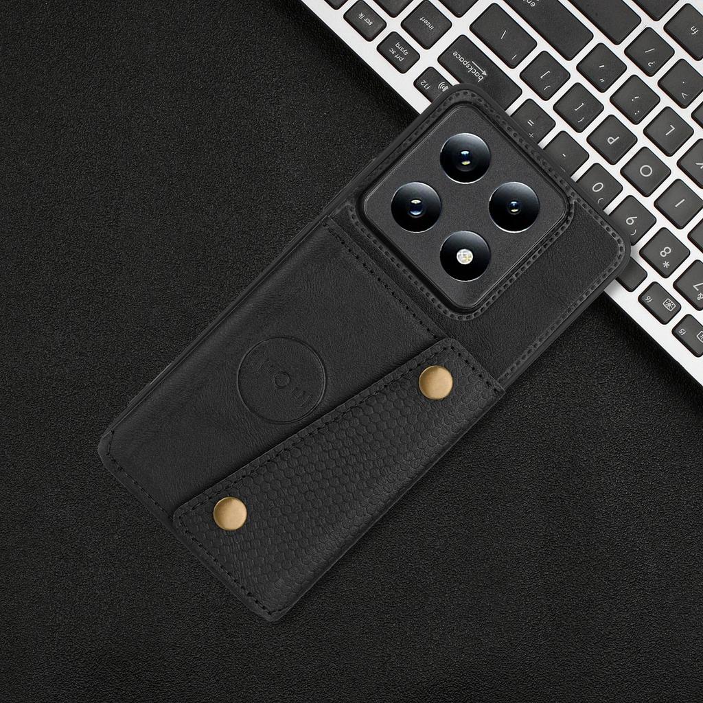 Card Holder Leather Case for XiaoMi 14T 15 Pro 14 Ultra 5G Mi Poco X7 F7 F6 X6 M6 F5 Pro Wallet Phone Cover Coque