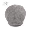 Men's & Women's Retro Plaid Octagonal Cap - British Style Duckbill Beret for Spring & Autumn