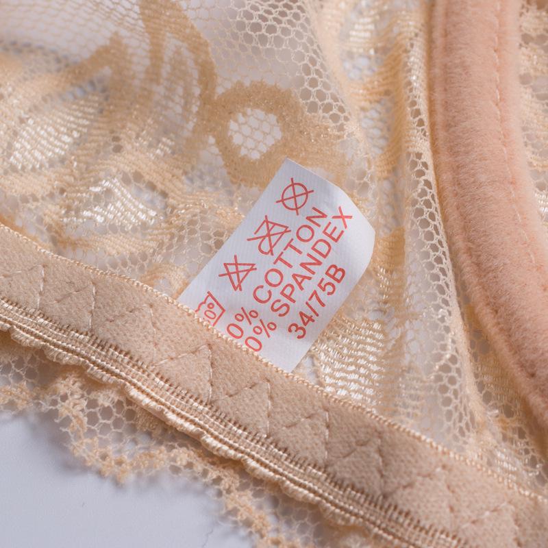 European Style Plus Size Ultra-Thin Lace Underwire Bra Set - Sexy, Transparent, Comfortable Sleepwear