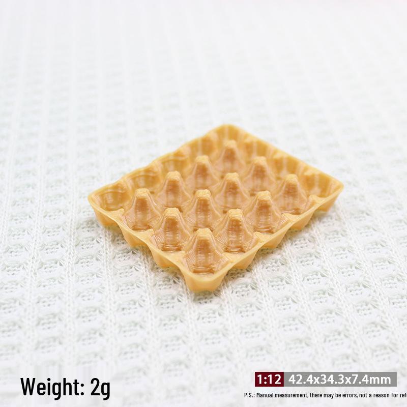 1:12 Miniature Dollhouse Egg Tray for Kitchen Scene