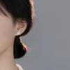 2024 Spring Luxury Bow Design Ear Studs for Women - Exquisite Socialite Style Earrings