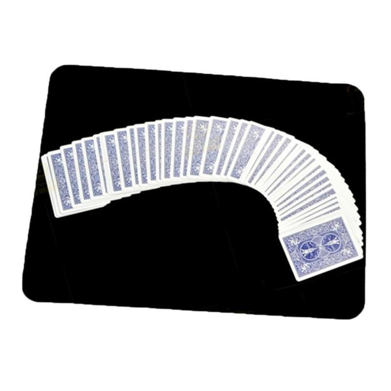 Creative Black Professional Card Deck Mat Magic Tricks Poker & Coin Prop Close Up Tools