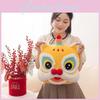 Colorful Plush Lion Pillow Chinese New Year Celebration Gift Soft Cozy Cushions